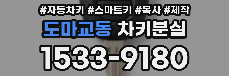 도마교동 차키분실