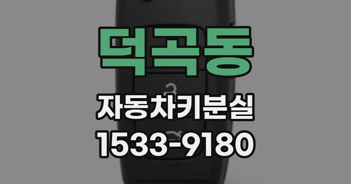 덕곡동 자동차키분실