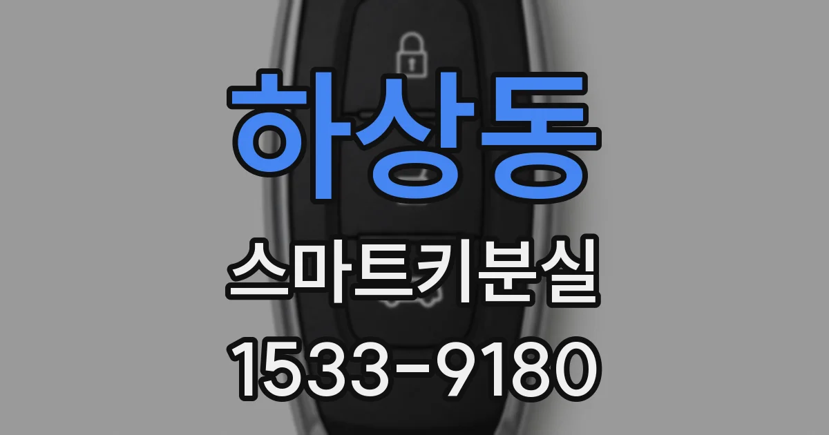 하상동 스마트키분실