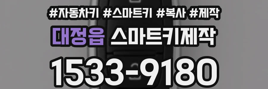 대정읍 스마트키제작
