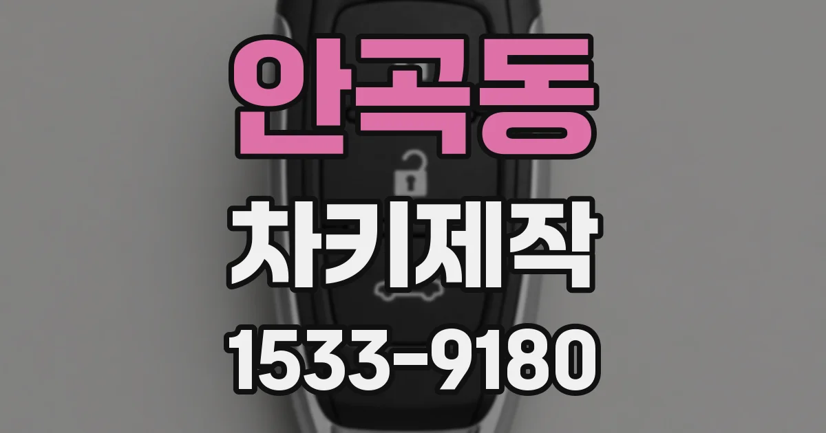 안곡동 차키제작