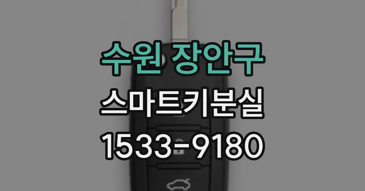 수원 장안구 스마트키분실
