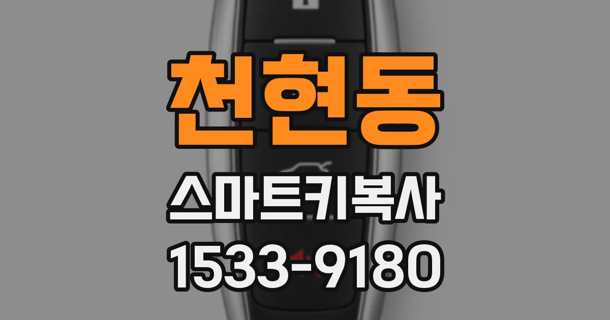 천현동 스마트키복사