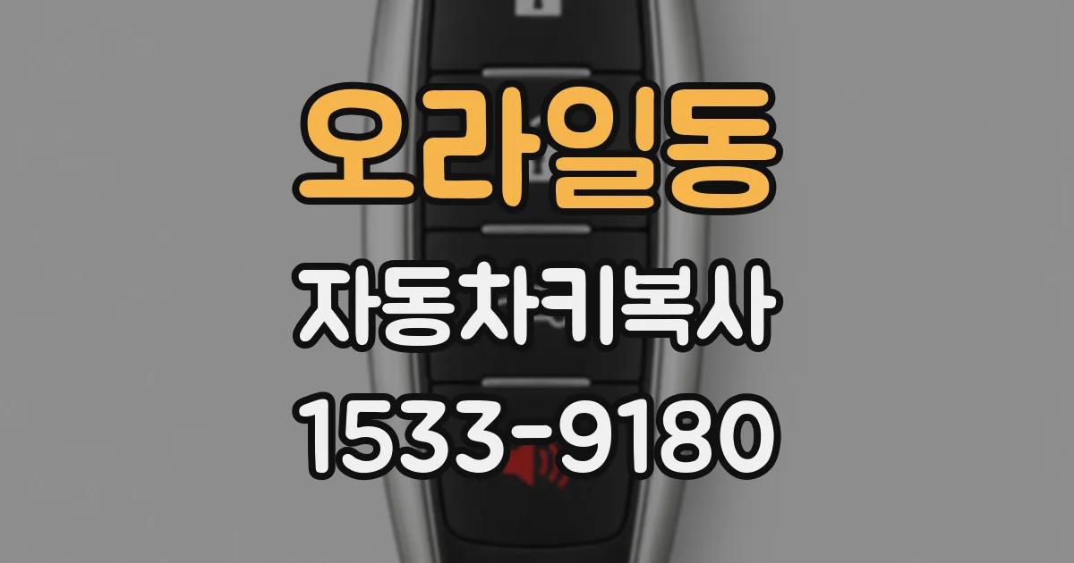 오라일동 자동차키복사