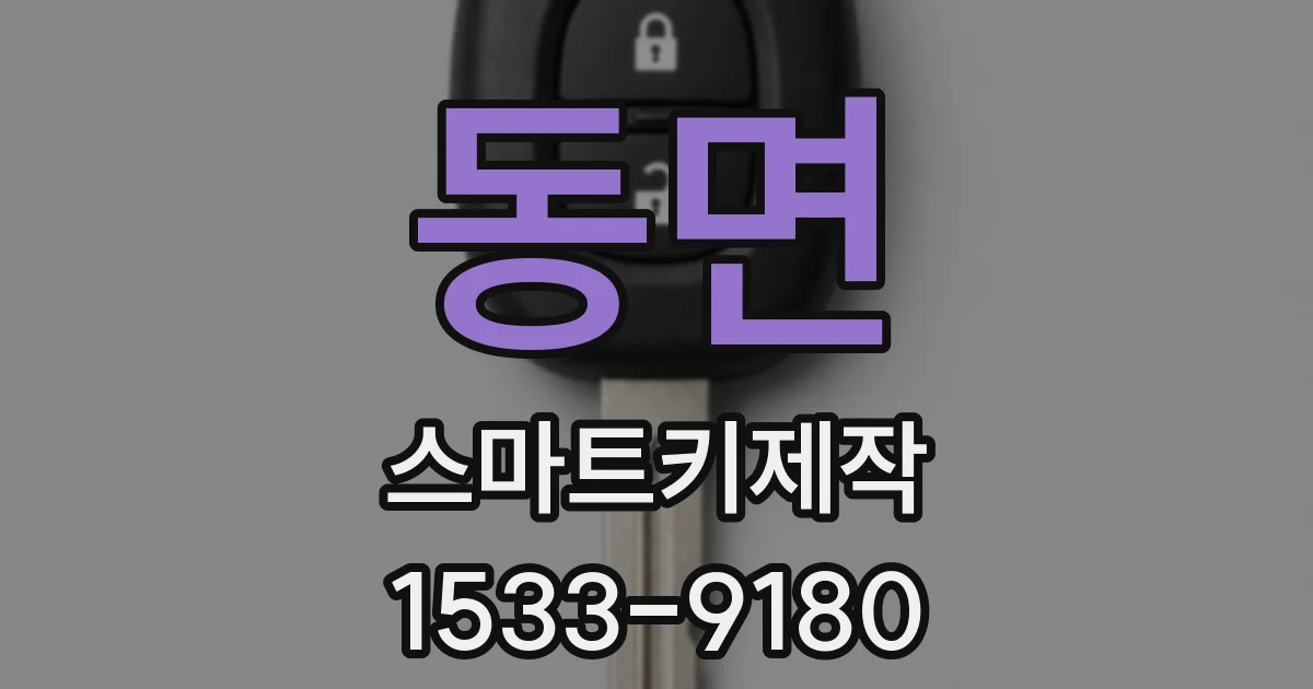동면 스마트키제작