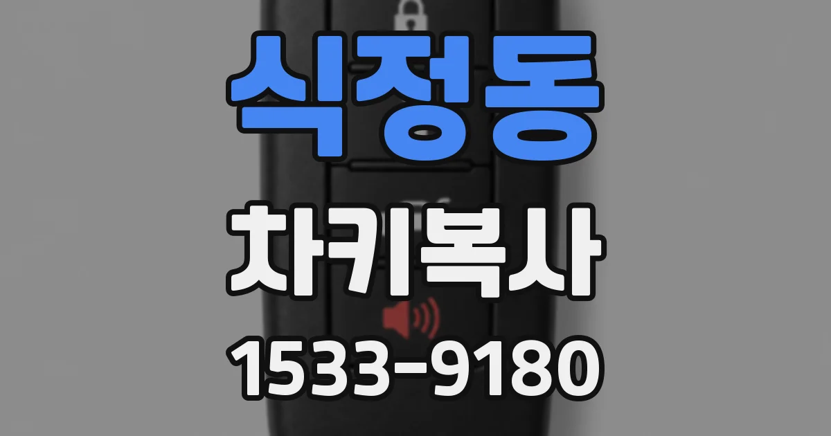 식정동 차키복사