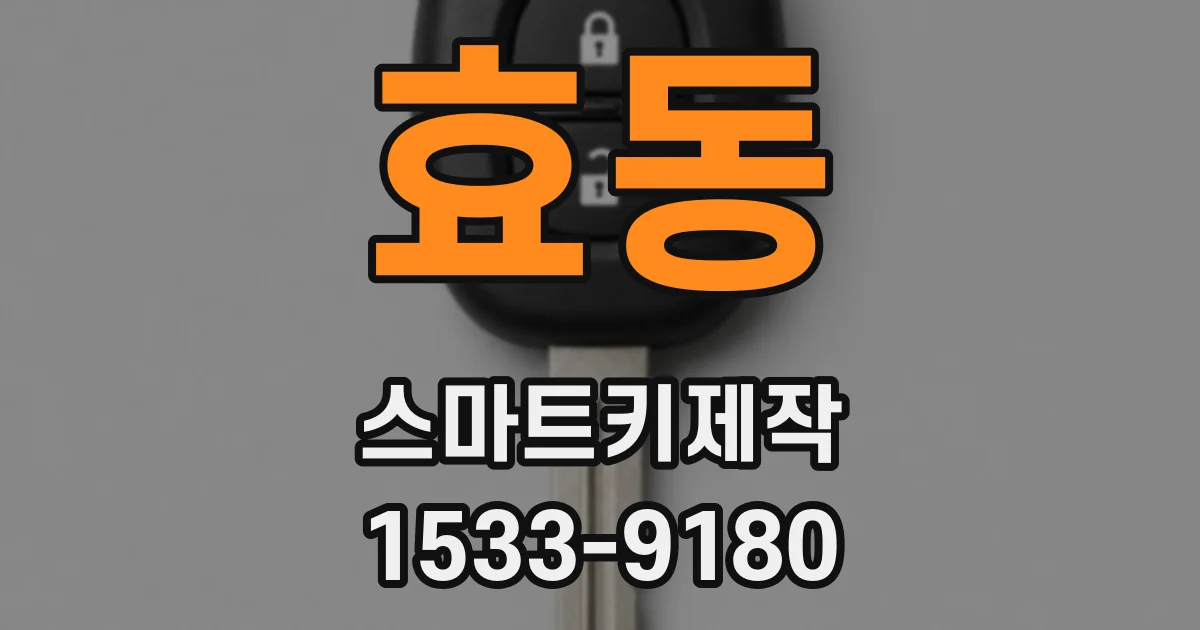 효동 스마트키제작