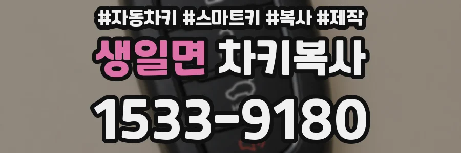 생일면 차키복사