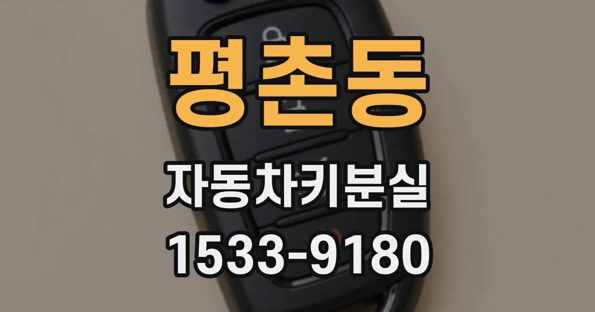 평촌동 자동차키분실