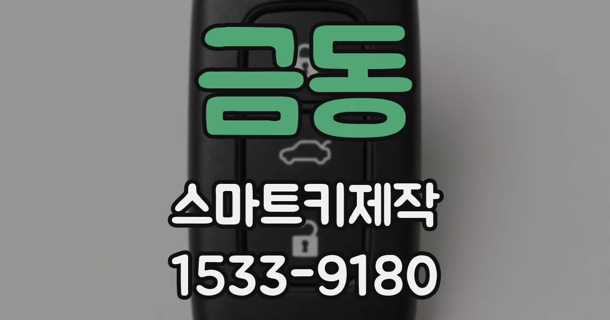 금동 스마트키제작