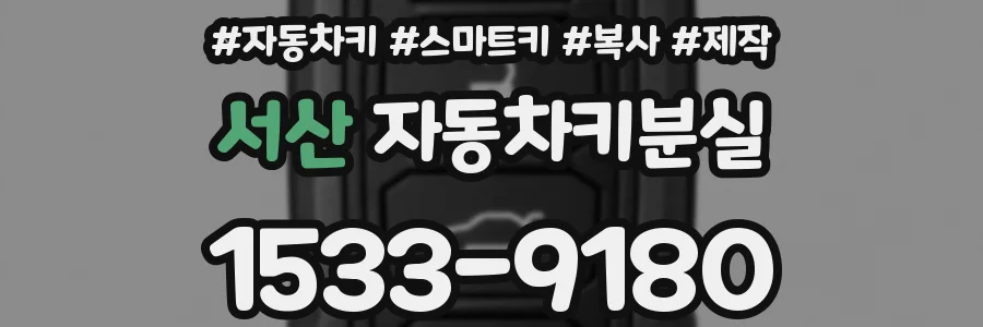 서산 자동차키분실