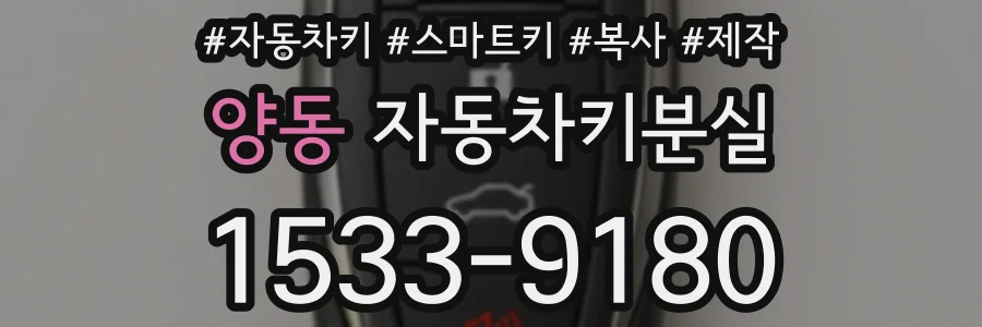 양동 자동차키분실