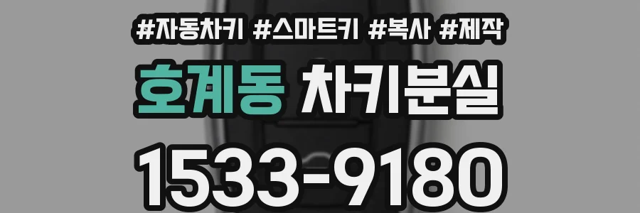 호계동 차키분실