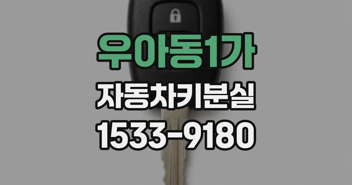 우아동1가 자동차키분실