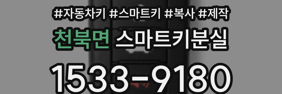 천북면 스마트키분실