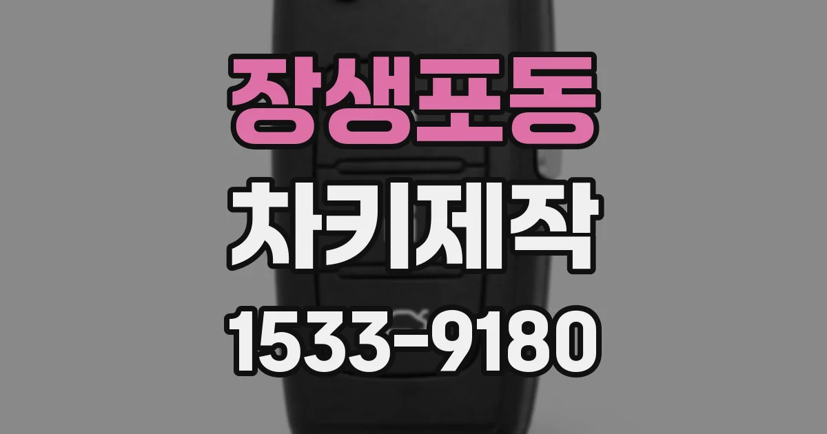 장생포동 차키제작
