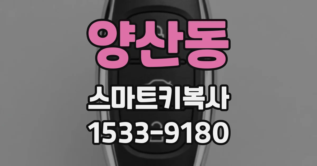 양산동 스마트키복사