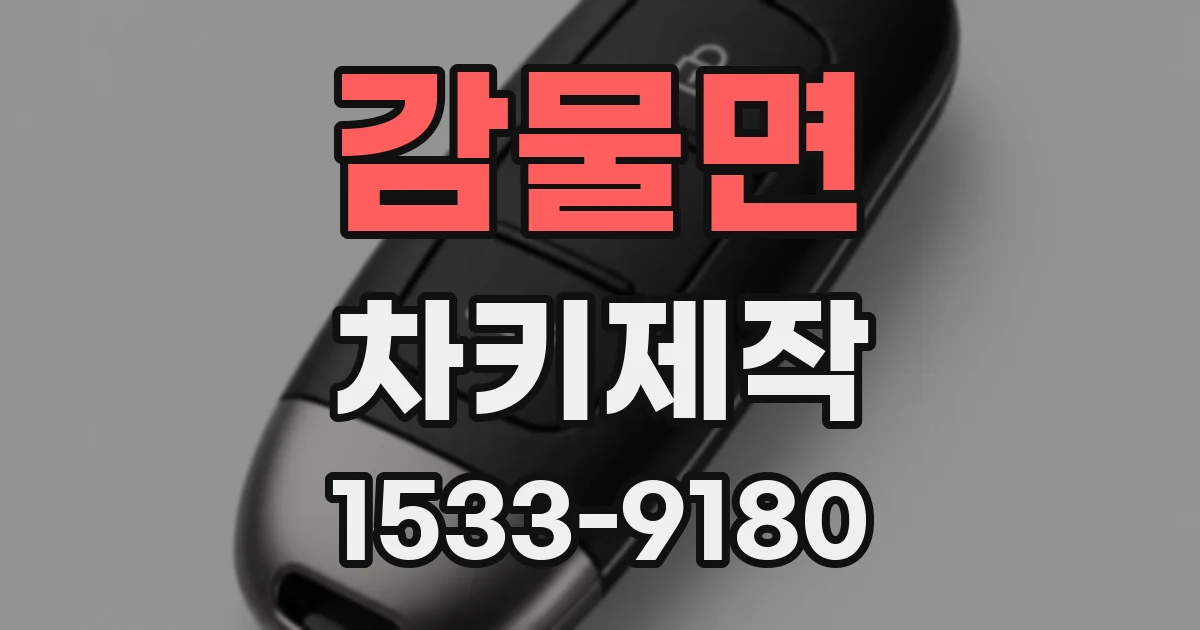 감물면 차키제작