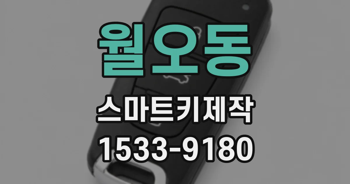 월오동 스마트키제작
