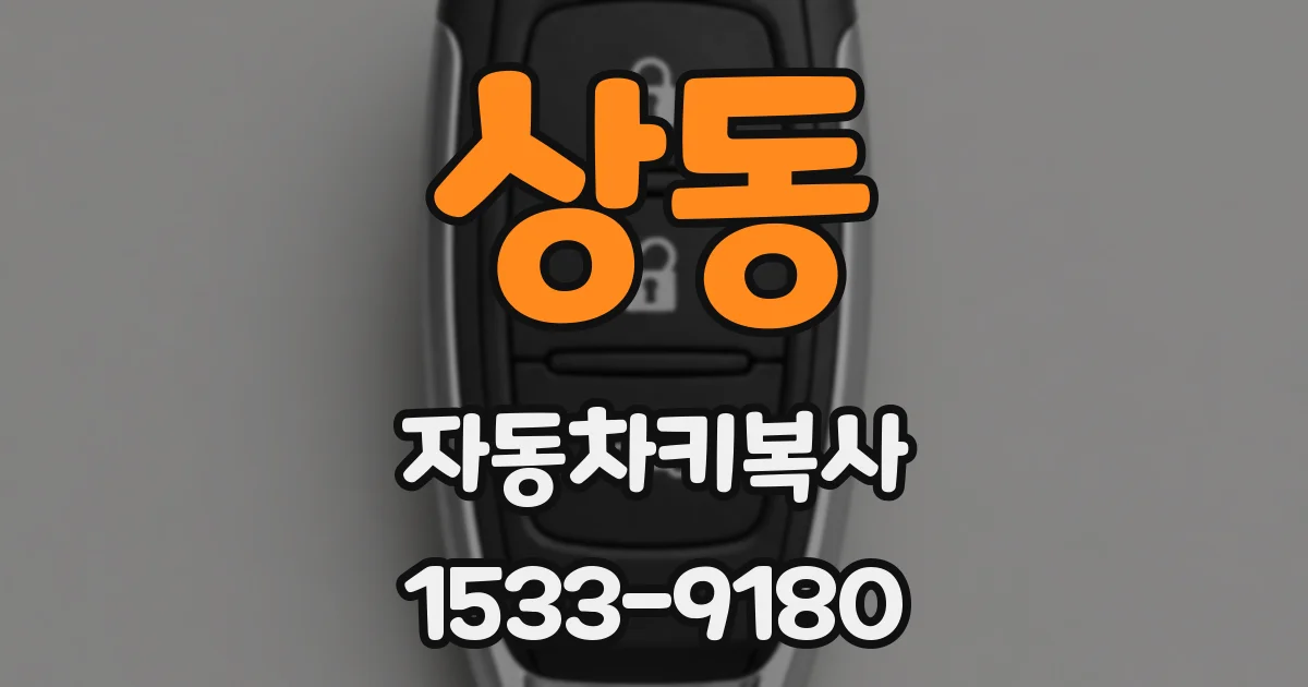 상동 자동차키복사