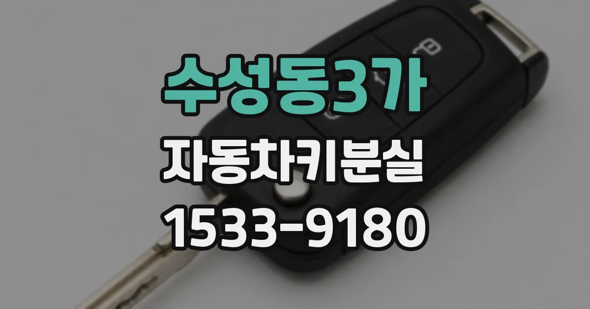 수성동3가 자동차키분실