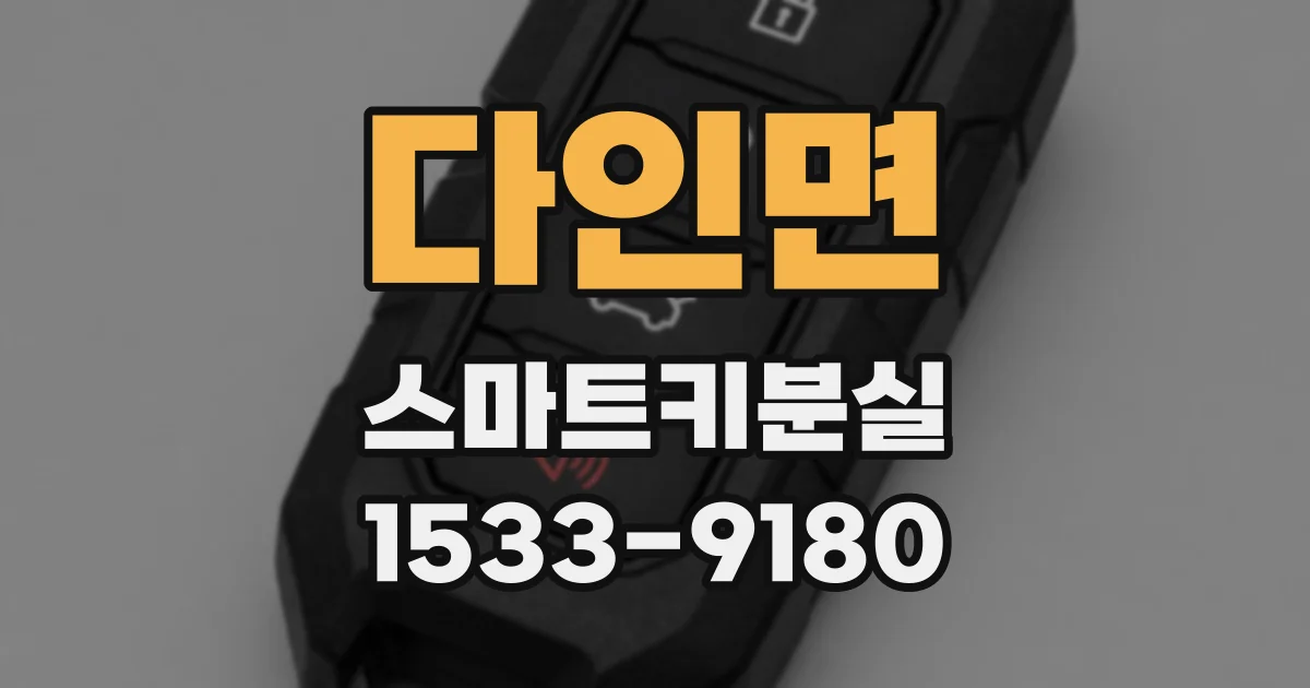 다인면 스마트키분실