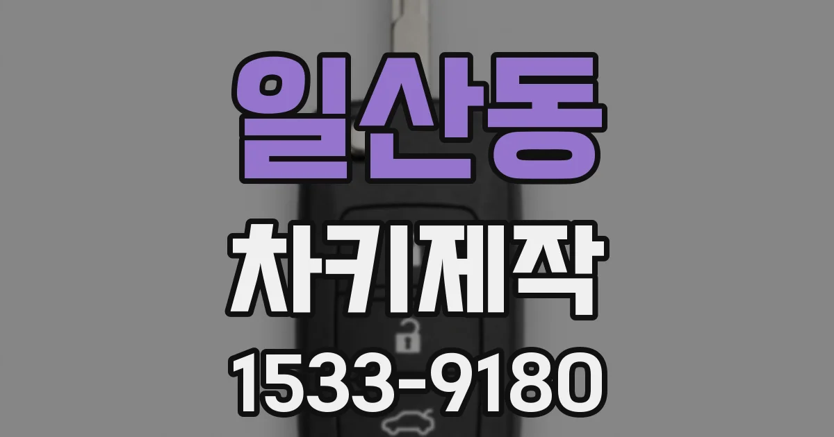 일산동 차키제작