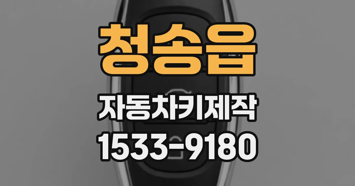 청송읍 자동차키제작