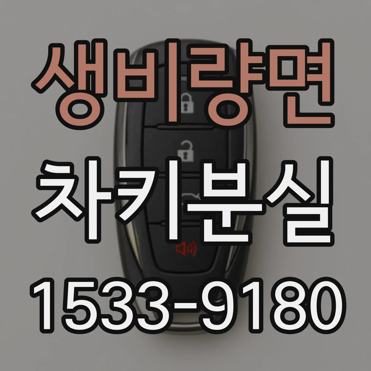 생비량면 차키분실
