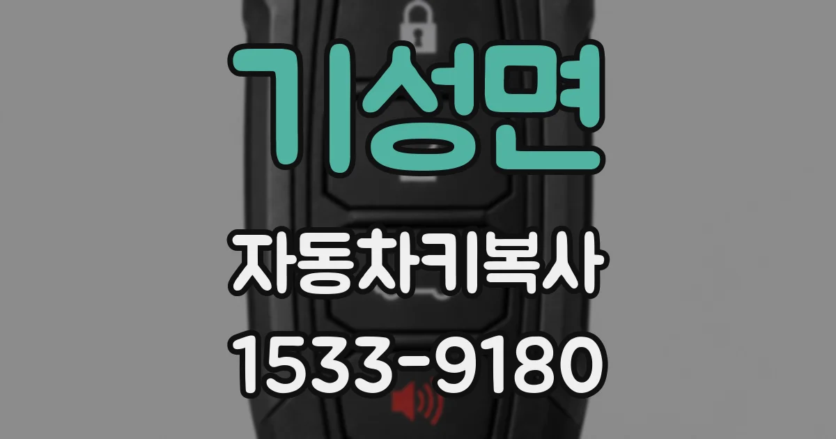 기성면 자동차키복사