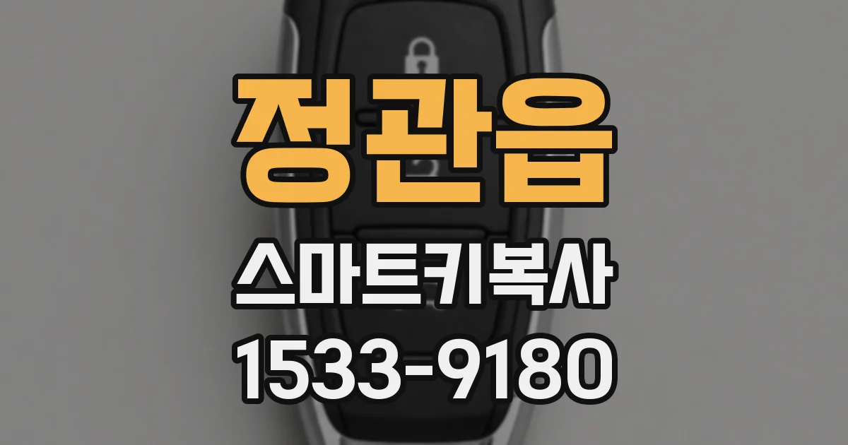 정관읍 스마트키복사