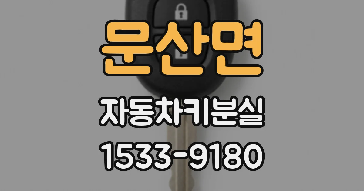 문산면 자동차키분실