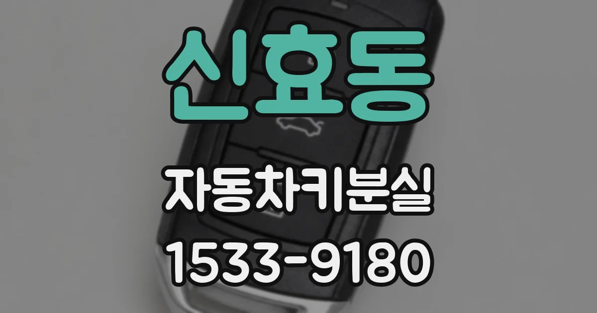 신효동 자동차키분실