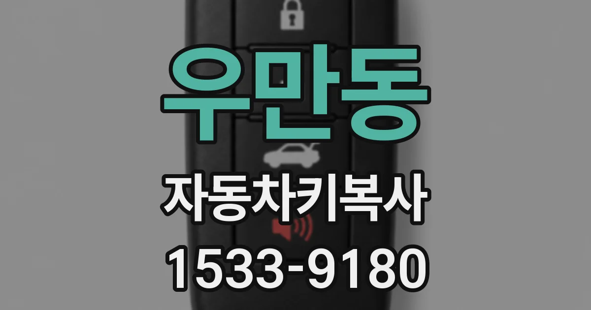 우만동 자동차키복사