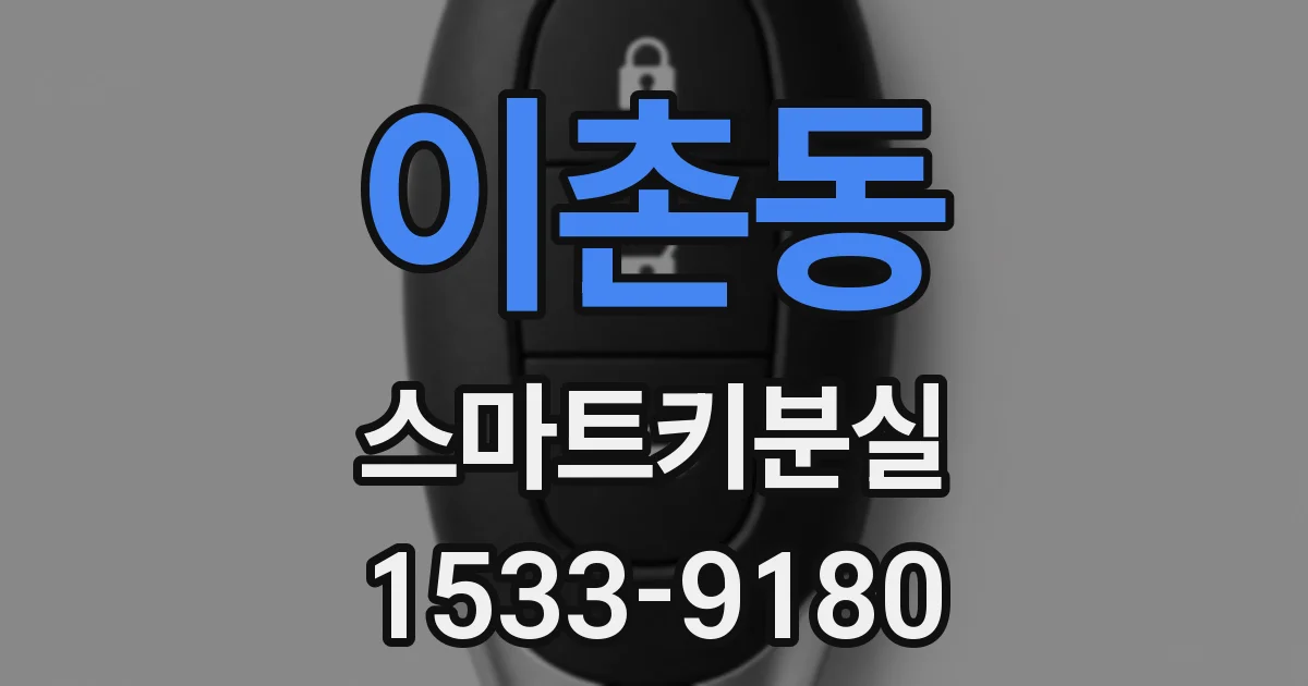 이촌동 스마트키분실