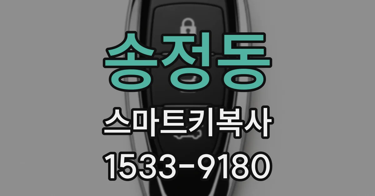 송정동 스마트키복사
