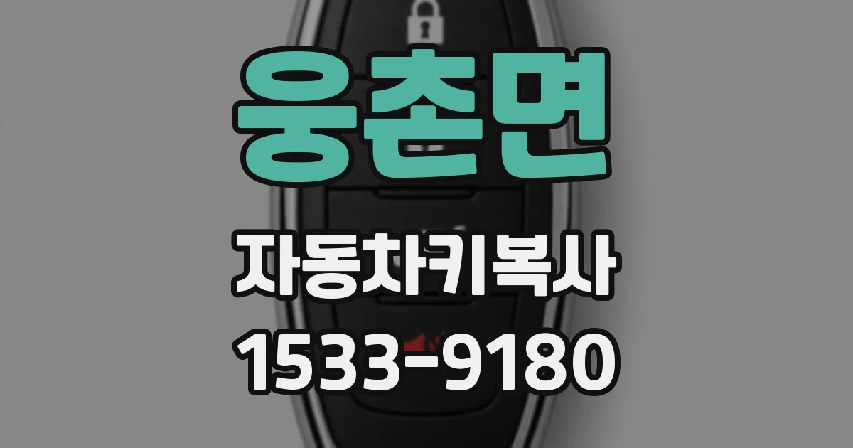 웅촌면 자동차키복사
