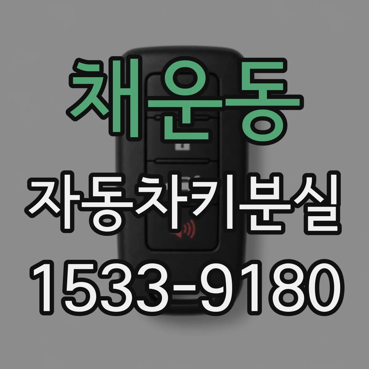 채운동 자동차키분실