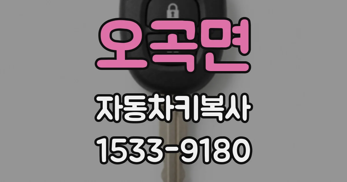 오곡면 자동차키복사
