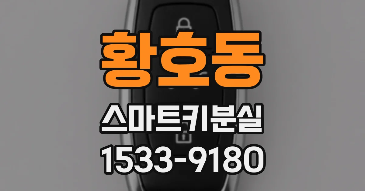 황호동 스마트키분실