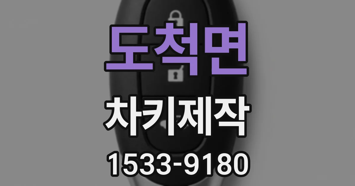 도척면 차키제작