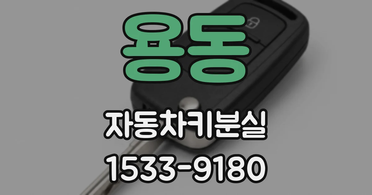 용동 자동차키분실