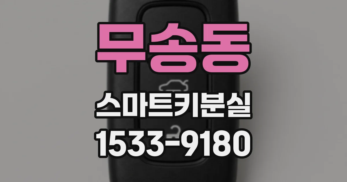 무송동 스마트키분실