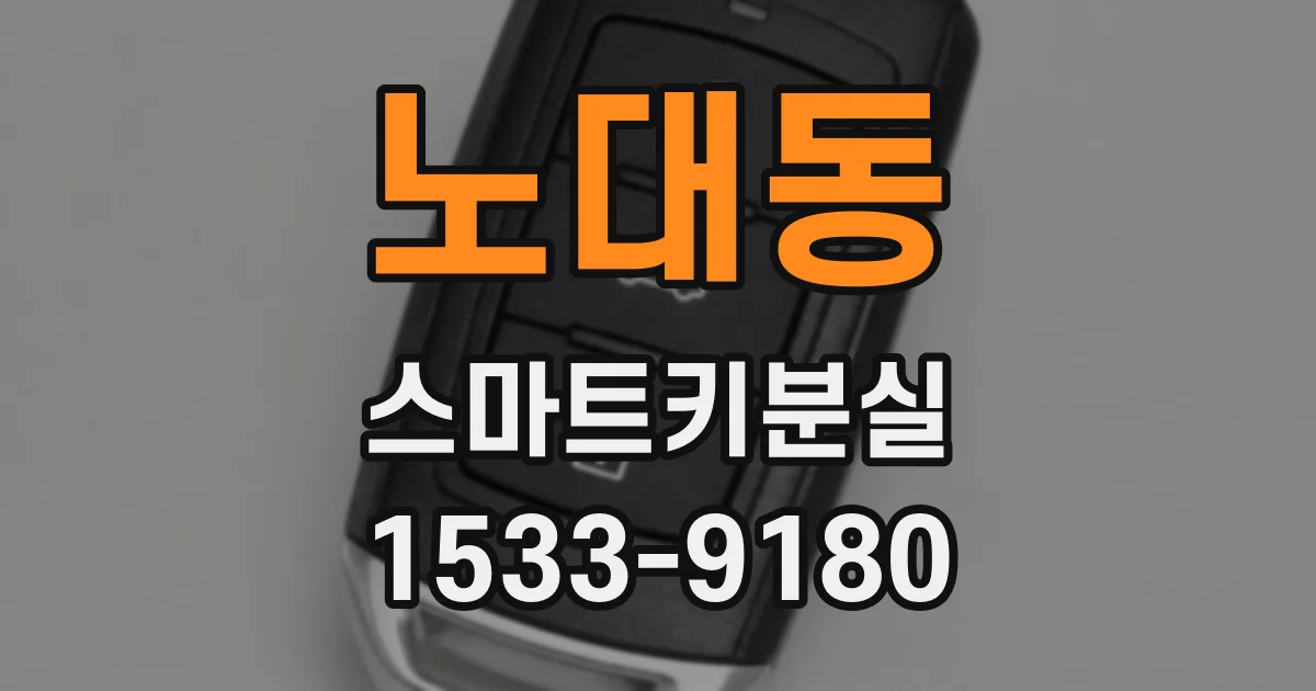 노대동 스마트키분실