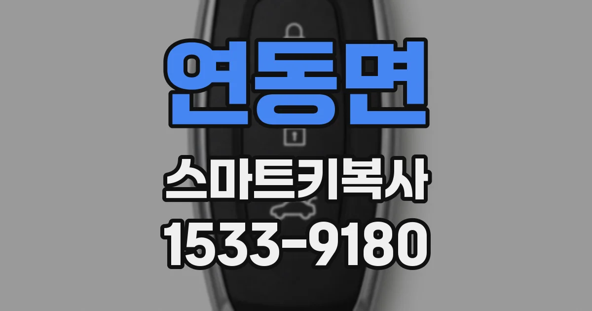 연동면 스마트키복사