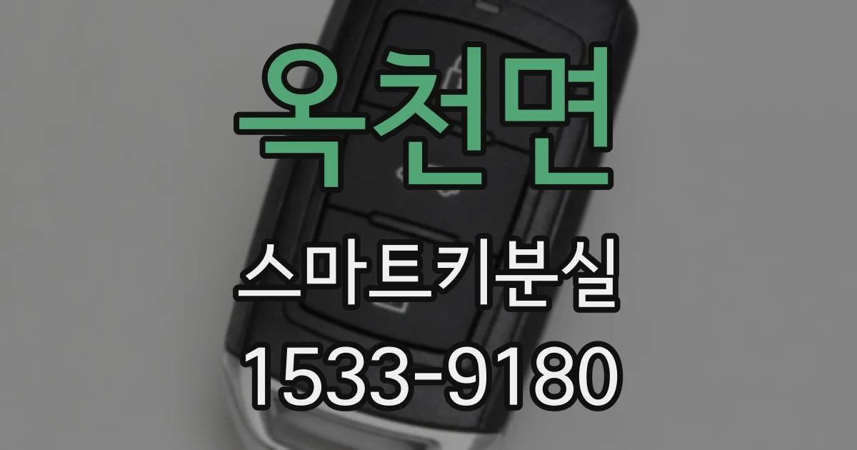 옥천면 스마트키분실