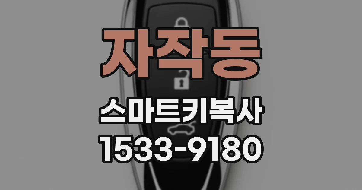 자작동 스마트키복사