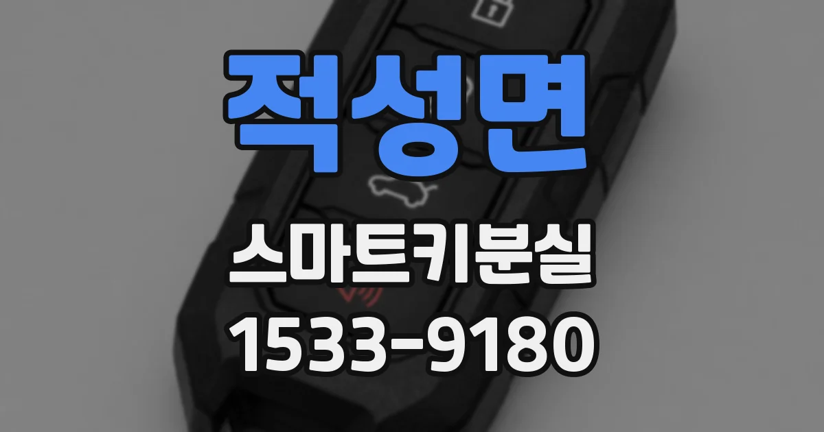적성면 스마트키분실