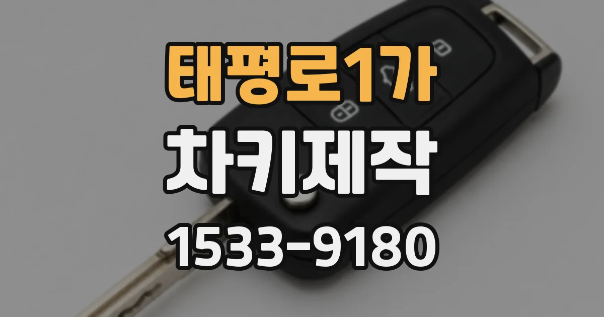 태평로1가 차키제작