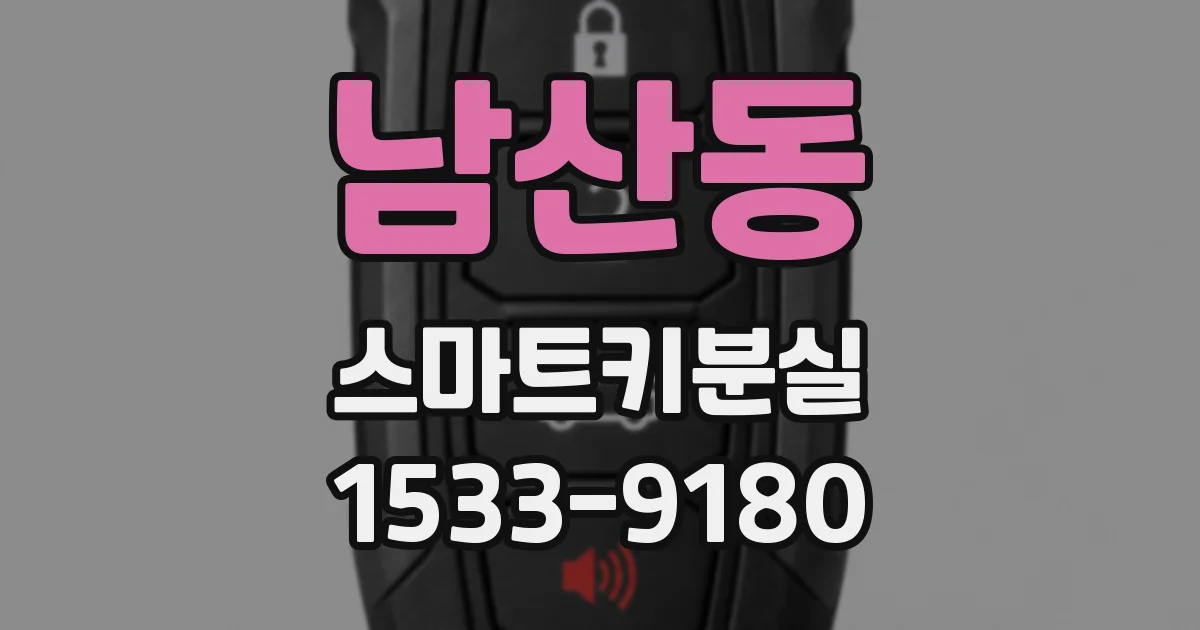 남산동 스마트키분실